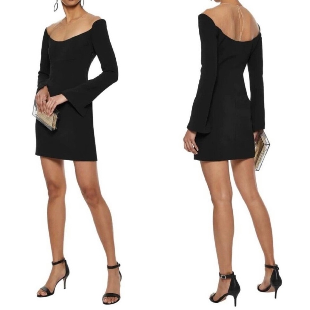 NEW Alexander Wang Women's Mesh Black Long Sleeve Mini Dress
Size: 4